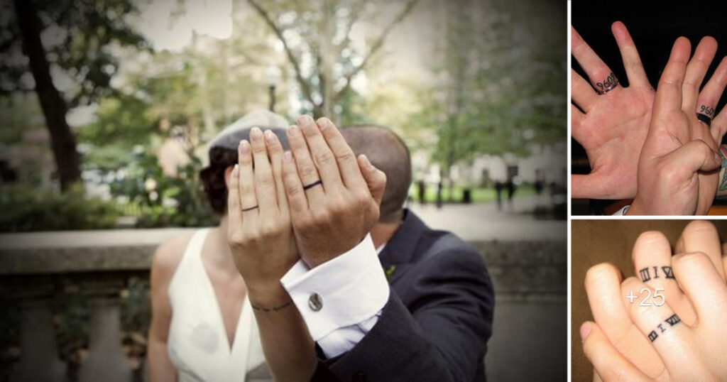 Lee más sobre el artículo 43 ideas de tatuajes de anillos de boda para parejas