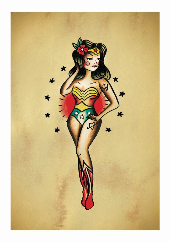 Lee más sobre el artículo Pin-up Wonder Woman Print